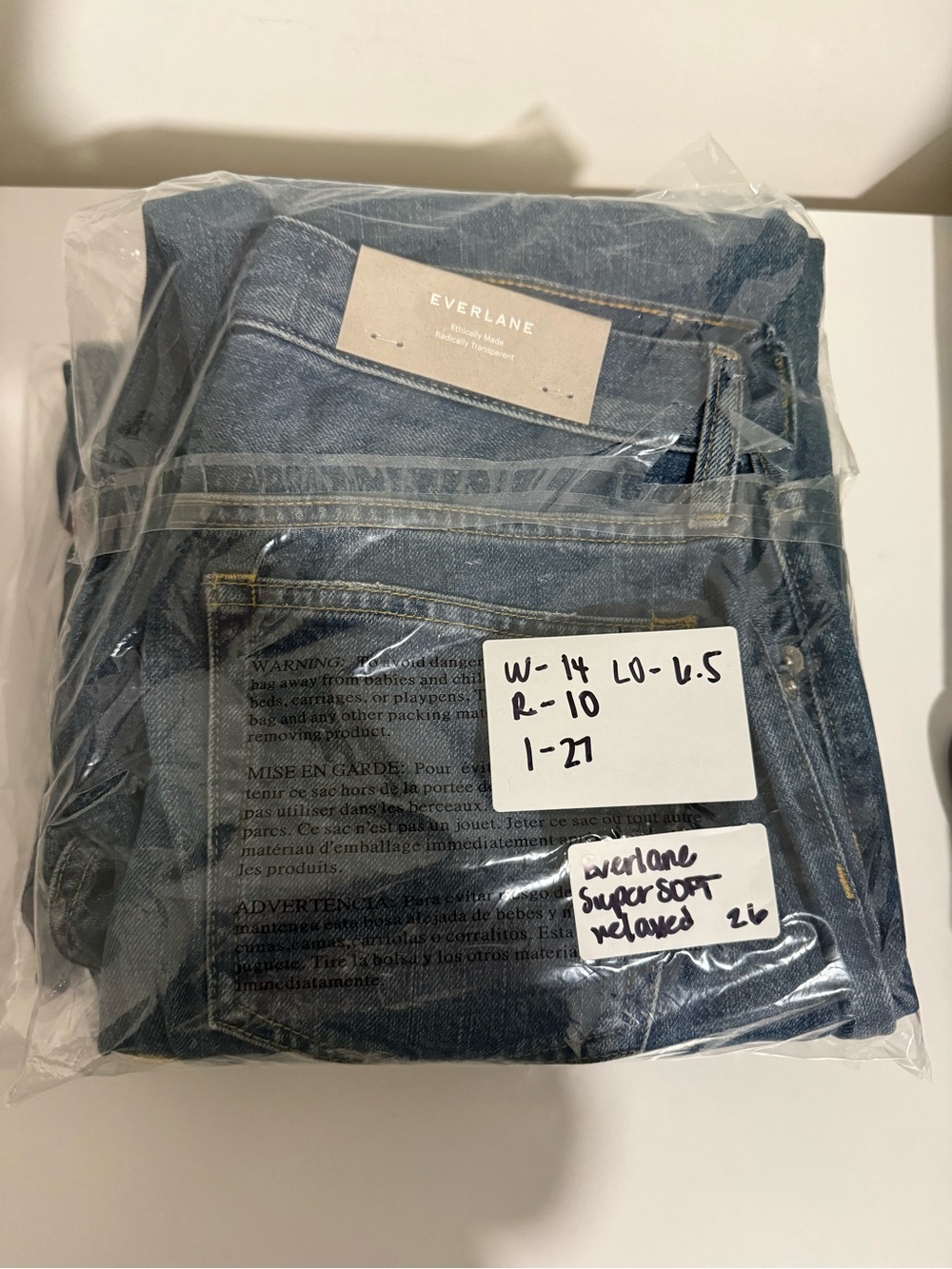 $118 New Everlane Super Soft Relaxed Jean - Size 26 - Picture 13 of 13